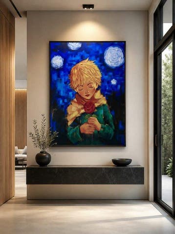 Karlos (XX-XXI) 120 x 90 cm - El Principito y el Latido de