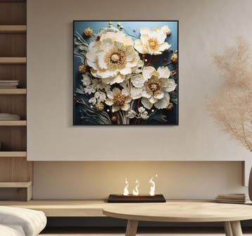 LAQUARED MUUR HIJGEN MET FRAME NARCY -B- CM 82X4X82, Ophalen of Verzenden, Nieuw