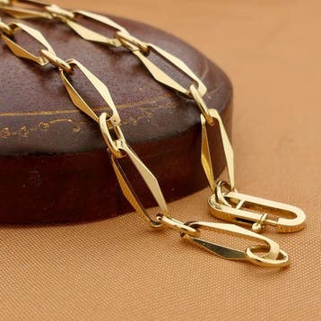 Gouden closed forever armband (Schakelarmband), Ophalen of Verzenden, Gebruikt, Goud, Goud