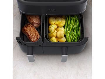 Philips 5000 series NA552/00 - Dubbele heteluchtfriteuse 9L, Verzenden, Zo goed als nieuw