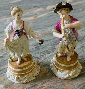 Meissen - J. J. Kaendler - Figuur - Paar Gärtnerkinder /