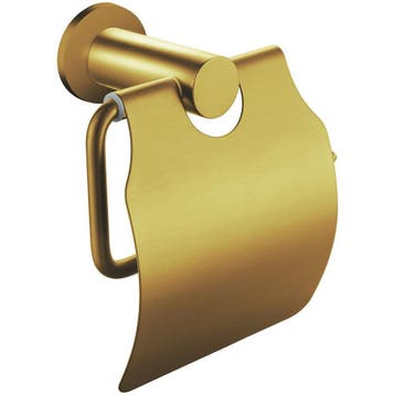 Toiletrolhouder met Klep - Leoni Rimbo - Rond - PVD -, Huis en Inrichting, Badkamer | Badtextiel en Accessoires, Ophalen of Verzenden