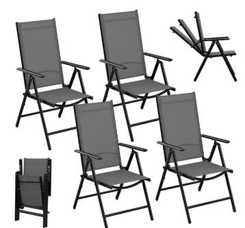 2/4 Opvouwbare Tuinstoelen – Verstelbaar en Ademend, Verzenden, Nieuw