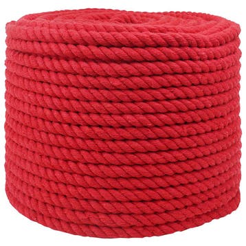 vidaXL Katoenen Touw 14 mm 50 m Rood 100% Katoen, Verzenden, Nieuw
