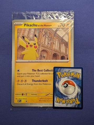 Pokémon - 1 Verzegelde kaart - Pikachu Promo card, Foil,, Nieuw
