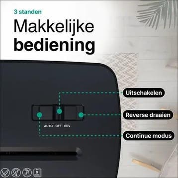 Papierversnipperaar - 13L - 8 A4 vellen, Verzenden, Zo goed als nieuw