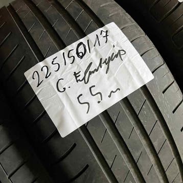 2 x Goodyear Efficientgrip 225-50-17 Zomerbanden 5,5mm, Gebruikt, 17 inch, Ophalen of Verzenden, Band(en)