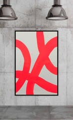 Stefanie Raus - Neonrot 1395 XXL, Antiek en Kunst