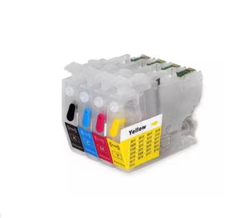 Huismerk Hervulbare Set Cartridge tvv Brother LC-3213, Nieuw, Cartridge, Inktmedia
