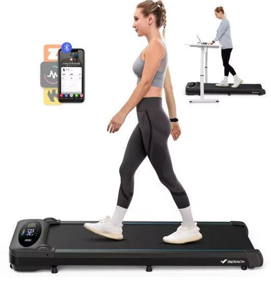 Onder Bureau Loopband – 2,75 PK Motor, LED Display en Stil, Sport en Fitness, Fitnessapparatuur, Nieuw, Verzenden