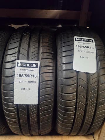 195/55r16 87H Michelin 2 stuks, Auto-onderdelen, Banden en Velgen, Ophalen, 16 inch, Nieuw, Band(en)