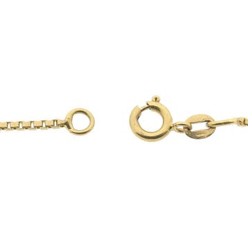 Gouden Venetiaanse schakelketting, Ophalen of Verzenden, Gebruikt, Goud, Goud