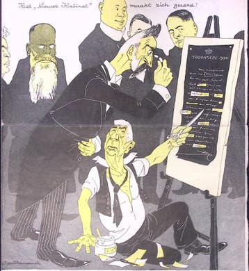 Colijn en Aalberse over de Troonrede (lijst optie, Lithos), Verzenden