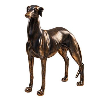 Decoratief ornament - Elegant Greyhound Dog Statue -