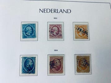 Nederland - Collectie Nederland in Leuchtturm Album, Gestempeld