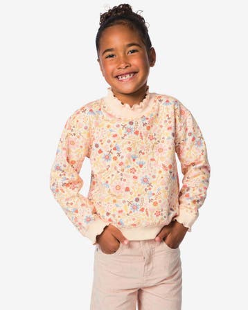 HEMA Kindertrui bloemen roze, Verzenden, Nieuw