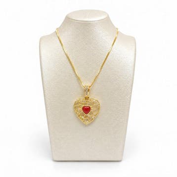 Koraal - Argento 925 - Ketting met hanger - Italiaans