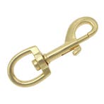 Musketon haak - 76mm - draaibaar - Goud, Ophalen of Verzenden, Nieuw, Overige typen