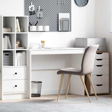 vidaXL Bureau Wit 100 x 40 x 76 cm, Huis en Inrichting, Bureaus, Verzenden, Nieuw