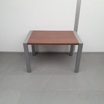 Ahrend Portal tafel - 120x80 cm bruin eiken blad/grijs frame, Ophalen of Verzenden, Nieuw