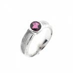 Witgouden damesring met roze spinel, 18 tot 19, Gebruikt, Overige kleuren, Ophalen of Verzenden