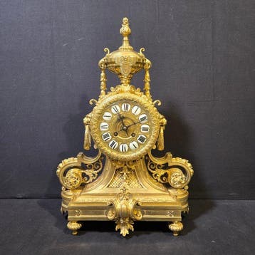 Tafelklok Lodewijk XVI-stijl - Verguld brons - 1850-1900 -