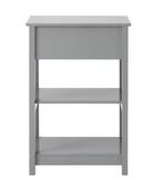 Bijzettafel met Lade en 2 Planken – MDF Nachtkastje Modern, Verzenden, Nieuw