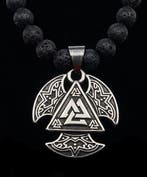 Lava-steen - Valknut van Odin – Symbool van Bescherming –