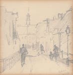 Isaac Israëls (1865 - 1934), De drukke straat, Antiek en Kunst, Kunst | Schilderijen | Klassiek