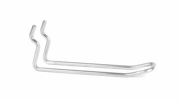 Perfowand Blisterhaak - 10 cm - Dubbel - Metalen Gaatjes...