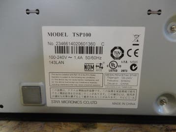 STAR TSP100 Ticket RJ45 Network Receipt Printer  LAN -, Ophalen of Verzenden, Nieuw, STAR