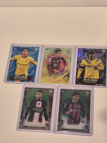Topps Inception Jude Bellingham, Kylian Mbappé, Jamal, Nieuw