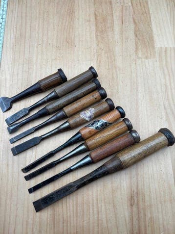 Japanse timmermans-gereedschapsset YC214 beitels –
