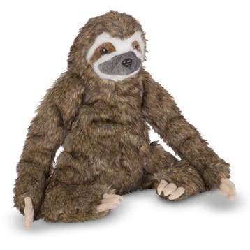 Luiaard knuffel - pluche - 37 cm - speelgoed, Verzenden, Nieuw