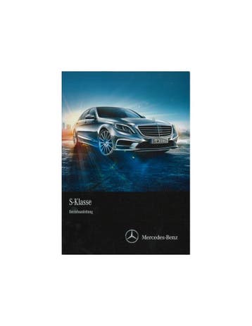 2013 MERCEDES BENZ S KLASSE INSTRUCTIEBOEKJE DUITS