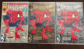Spider-Man #1 - Main Cover + Silver Direct Edition + Gold, Boeken, Nieuw
