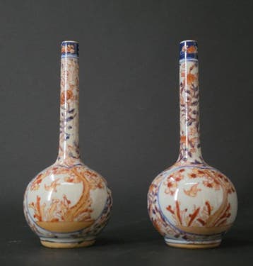 Vaas - Porselein - Japan - Edo Periode (1600-1868) - Twee