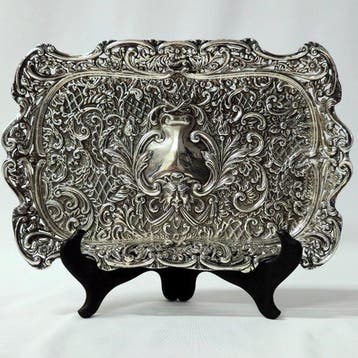 Henry Matthews - 1900, Victorian - Dienblad - .925 zilver