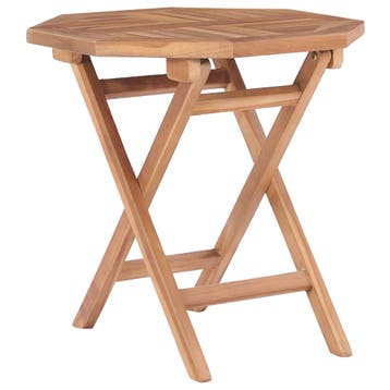vidaXL Tuintafel inklapbaar 45x45x45 cm massief teakhout, Verzenden, Nieuw, Teakhout
