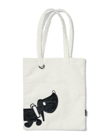 HEMA Takkie schoudertas 42x36cm teddy wit, Diversen, Verzenden, Nieuw