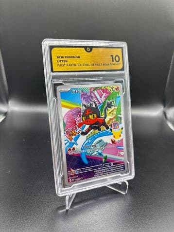 Pokémon - 1 Graded card - Litten 044 First Partner Ill Coll, Nieuw