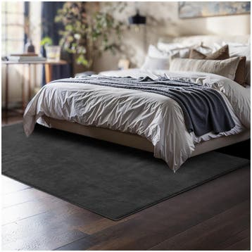 Kortpolig vloerkleed Soft Zone - 120 x 170 cm, antraciet, Huis en Inrichting, Verzenden, Nieuw
