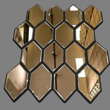 Akoestisch Wandpaneel Spiegel Design dat Rust en Ruimte Cr, Nieuw, Overige vormen, 50 tot 75 cm, Minder dan 100 cm