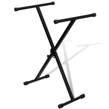 vidaXL Keyboardstandaard verstelbaar enkelvoudig X-frame, Muziek en Instrumenten, Verzenden, Nieuw