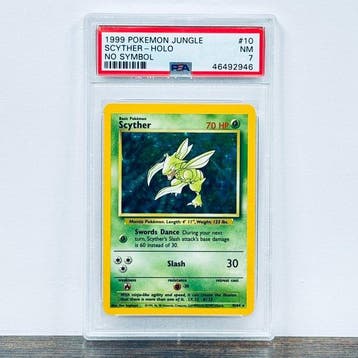 Pokémon Graded card - Scyther Holo No Symbol Error 10 –, Nieuw