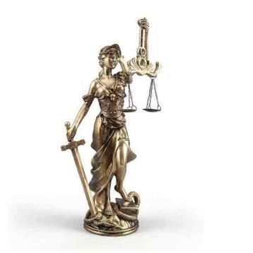 sculptuur, Lady Justice (Justitia) Sculpture – Antique, Antiek en Kunst