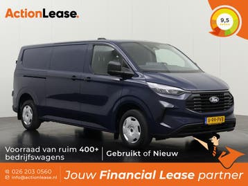 Ford Transit Custom Bestelbus L2 H1 2024 Diesel, Auto's, Zwart, Wit, Nieuw, Transit