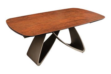 Eettafel INFINITY 180-220-260cm bootsvormig uitschuifbaar, Huis en Inrichting, Ophalen of Verzenden, Nieuw