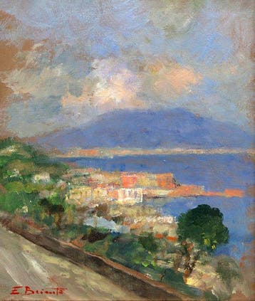 Ezelino Briante (1901 – 1971) - Veduta costiera italiana