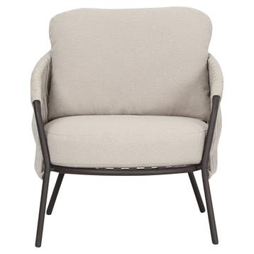 Sarenza lounge tuinstoel zand rope terre frame, Ophalen of Verzenden, Nieuw